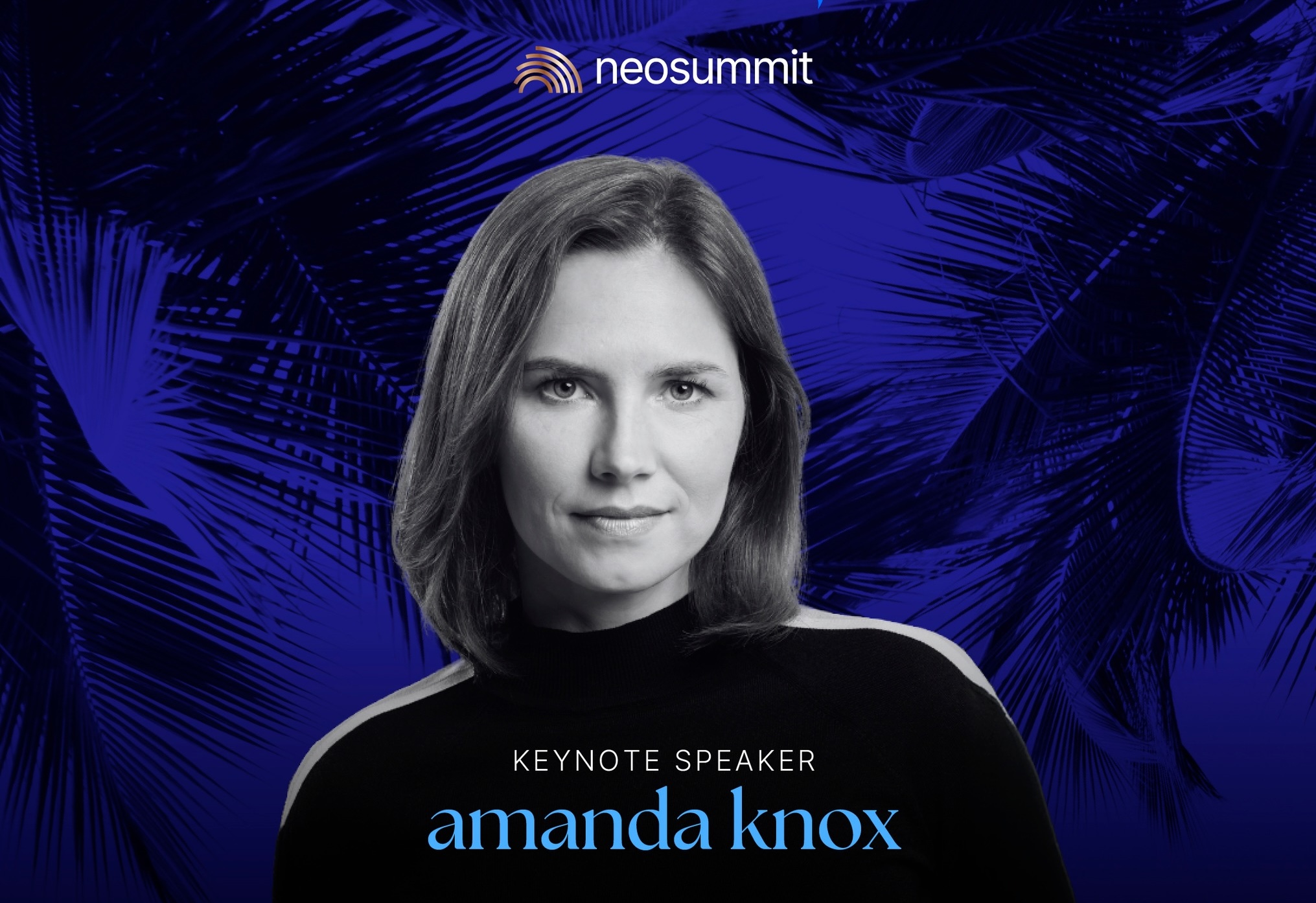renowned activist and exoneree amanda knox announced as neosummit keynote speaker.